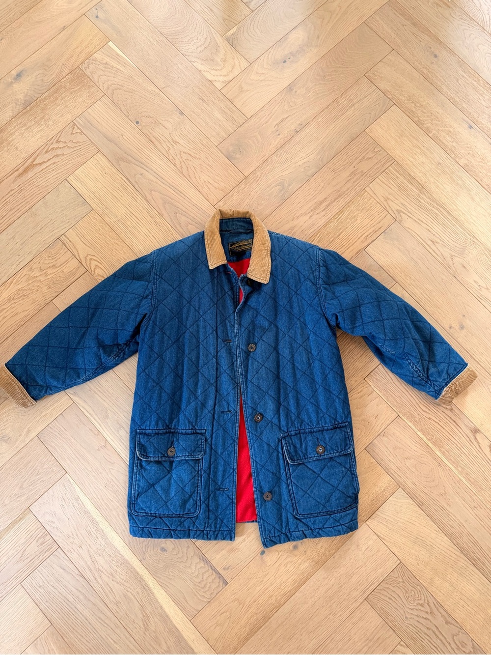90s Eddie Bauer Fleece Lined Chore Coat